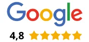 Google anmeldelser, 4.8 stjerner
